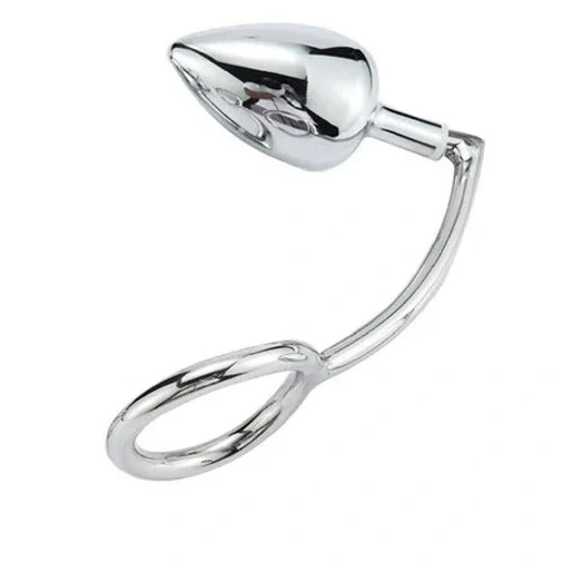 DiscreetChoice Anal Set with Cock Ring 4663 Stainless Steel Hook 0801